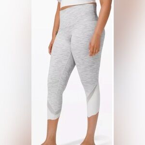 Lululemon Wunder Under Crop High-Rise Roll Down Scallop Luxtreme 23"